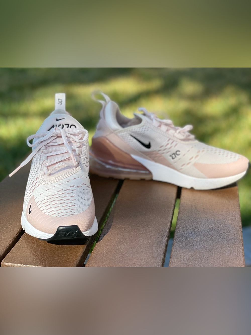 Nike Air Max 270 Pink White Black Women’s Sneakers Size 7.5 - Picture 7 of 8